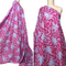 EXCLUSIVE 90% Linen 10% Silk – 'Floral Hero' | Hot Pink & Ice Blue